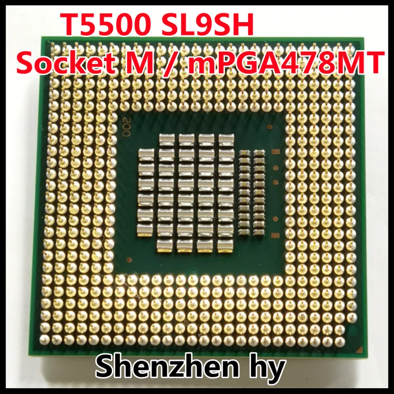 

Двухъядерный двухпоточный процессор T5500 SL9SH SLGFK SL9U4 1,6 ГГц, 2 Мб, 34 Вт, разъем M / mPGA478MT