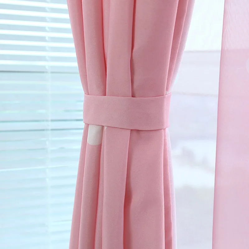 Розовые занавески с принцессой для гостиной синие/зеленые Мультяшные рисунком