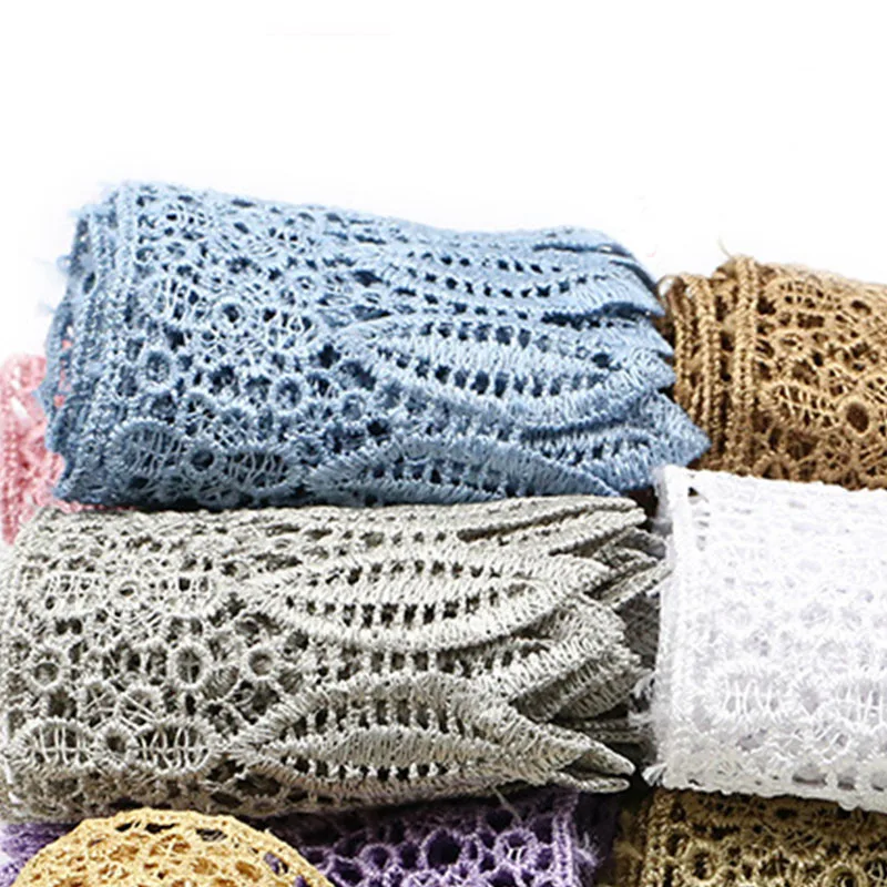 100 ярдов/партия высокое качество красивое кружево лента тесьма 92 мм кружевная