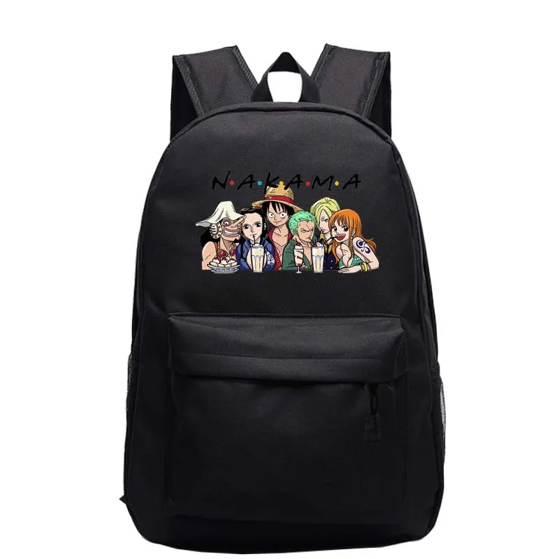 

Anime One Piece Backpack Monkey D. Luffy Roronoa Zoro One Piece Teenager School Bag Anime Luffy Boys Girls Schoolbag Bagpack