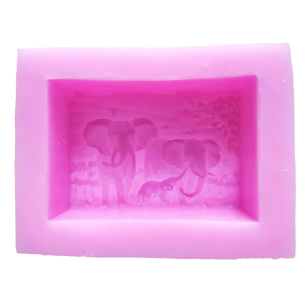 Сделай сам поделки ручной работы мыло формы силиконовые Африканский слон узор