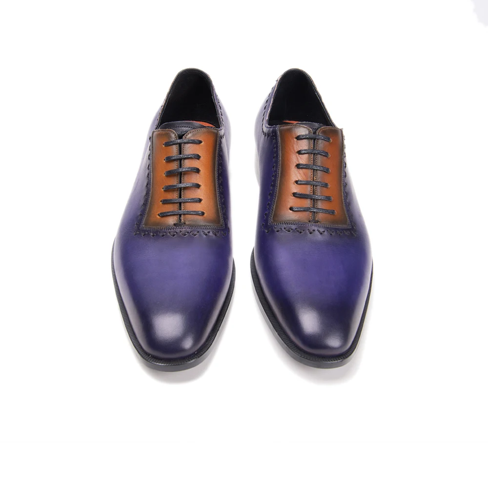 Туфли оксфорды мужские из натуральной кожи модные под заказ классические для