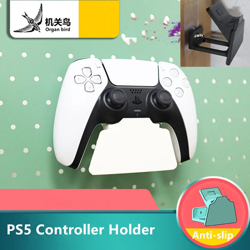 

For Playstation 5 PS5 Controller Gamepad 3D Printed ABS Wall Mount Display Holder Stand Standard Hook Hanger Game Accessories