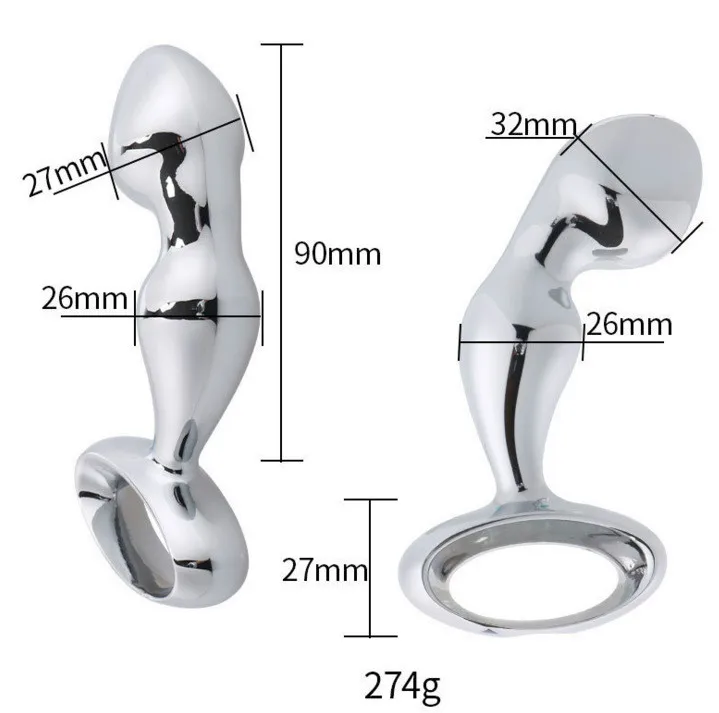 Ручка из нержавеющей стали Анальный расширитель металлическая пробка женский