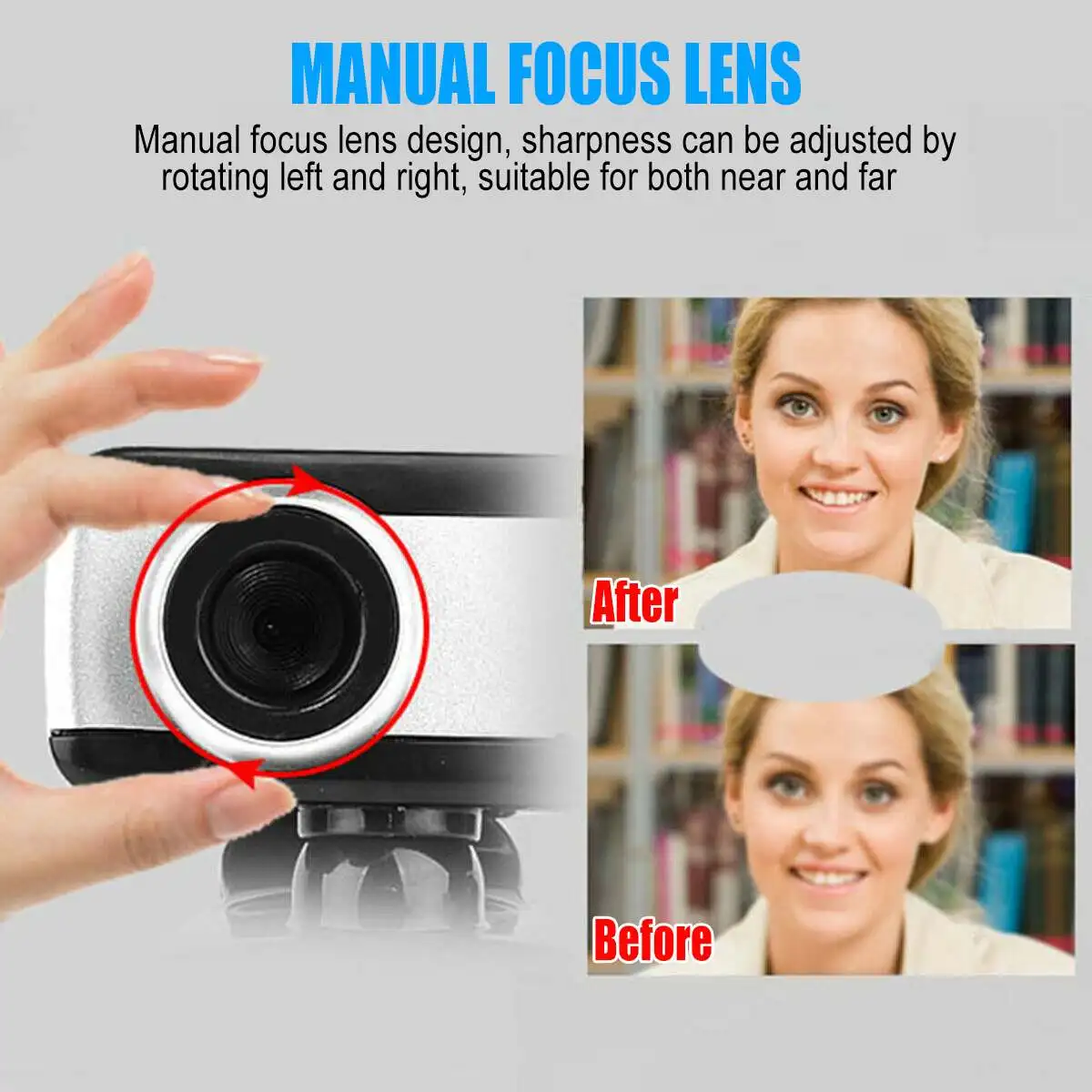

USB Auto Focus Computer Web Camera PC Desktop Clip-on Webcam with Microphone Live Broadcast Vedio Conference Computer Camera