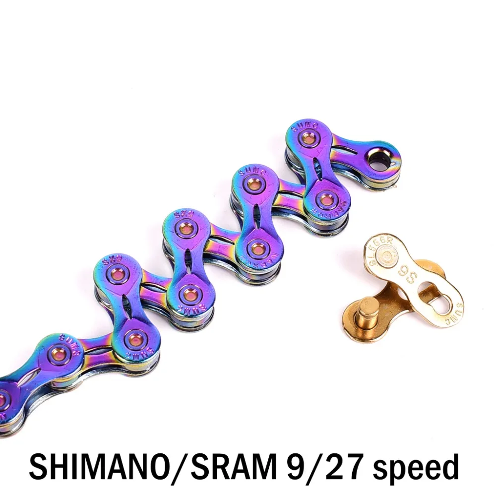 SUMC велосипедная цепь X9 X10 X11 X12 велосипедная цепь для SHIMANO 8/9/10/11/12 скоростная дорога MTB шатун 8 9 10 11 12s 116L 126L полый Oco