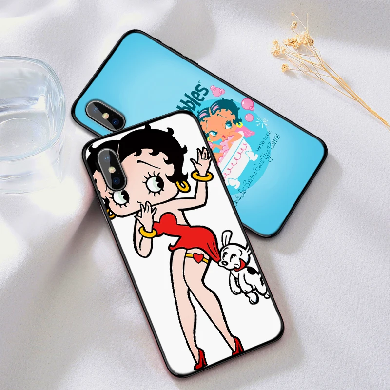 Beautiful Betty Soft Silicone Phone Case For iPhone XR TPU 5 5SE 6 6S 7 Plus 8Plus XS X Xr Max 9 Coque | Мобильные телефоны и