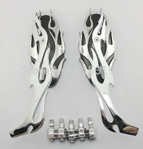 Новинка бесплатная доставка хромированные зеркала заднего вида с эффектом