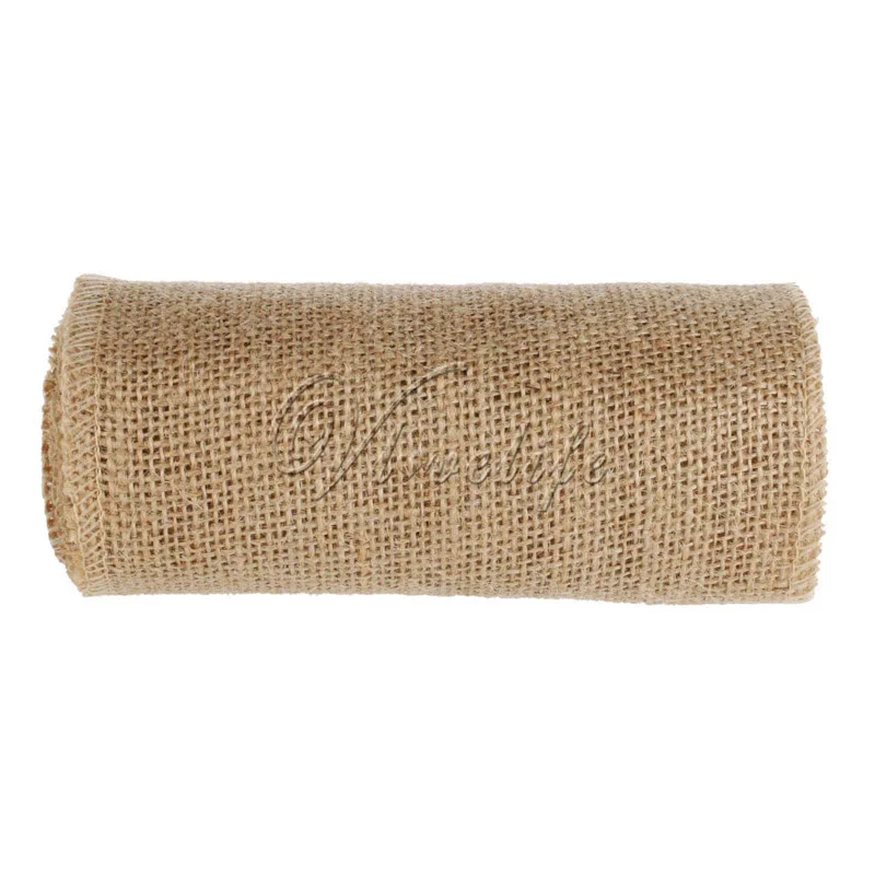 Свадебные Сувениры 10 шт 6 ''x 94'' Hessian стул с джутовым баннером и поясом для