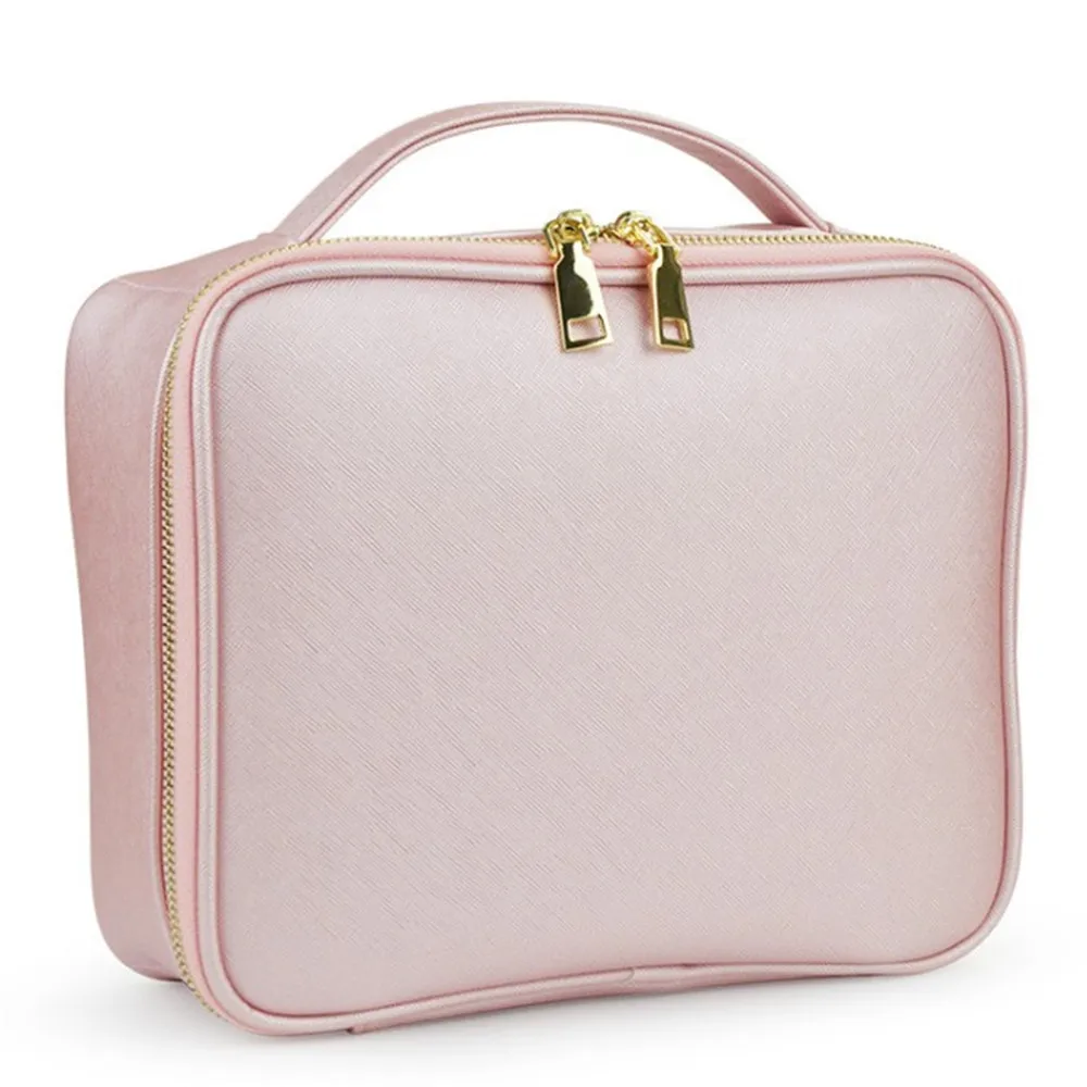 

Pu Cosmetic Case Large-capacity Hand-held Professional Makeup Storage Multifunctional Convenient Luggage Container