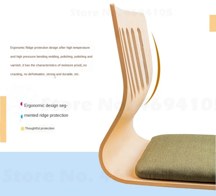 Бамбуковый стул для татами в виде пирожного общежития Спальня удобное кресло