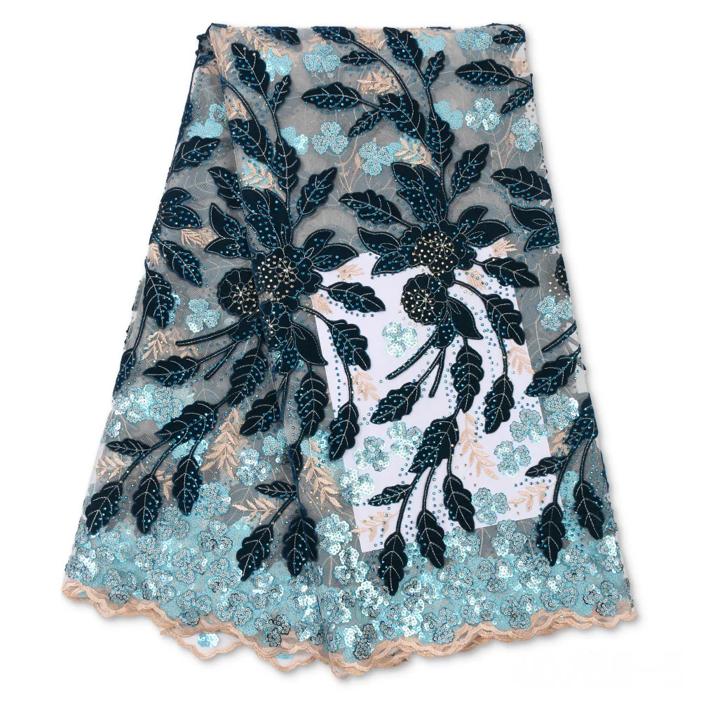 

YILIBER Lot French Eyelash Lace Fabric 130cm White Black Diy Exquisite Lace Embroidery Clothes Wedding Dress Accessories