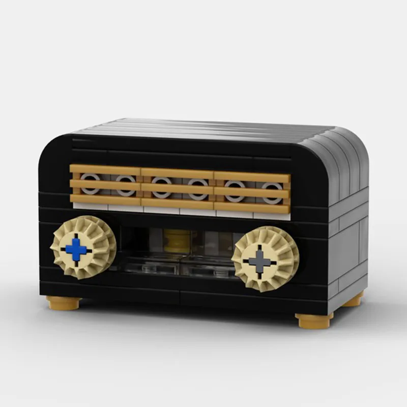 

Europe Style Vintage Radio Model MOC Building Blocks Bricks Retro Nostalgic Ornaments Set Kids Toys for Children Christmas Gift