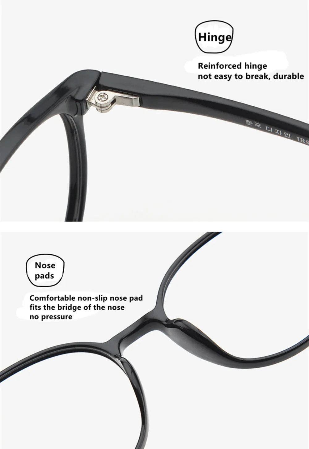 Kфрейшинг эргономичные круглые очки TR90 для компьютера ТВ телефона оптические