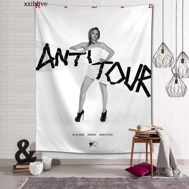 

Customized Kylie Minogue Hanging Fabric Background Wall Covering Home Decoration Blanket Tapestry Bedroom,Living Room Wall Decor