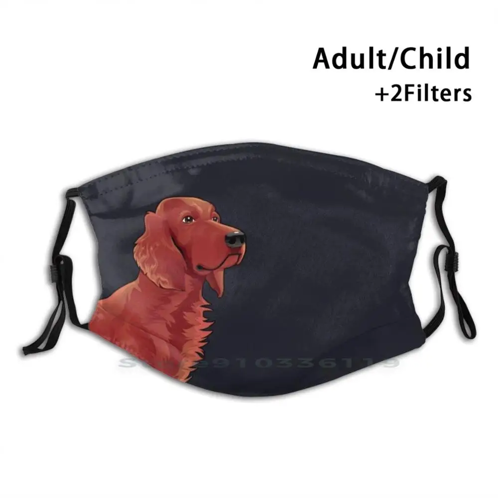 Маска многоразовая с фильтром Pm2.5 и принтом ирландской сетки для детей любителей