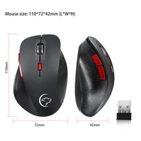 ywyt wireless mouse 2 4ghz 2400dpi with usb receiver ergonomic anti fatigue 6 keys notebook mouse for mac os windows