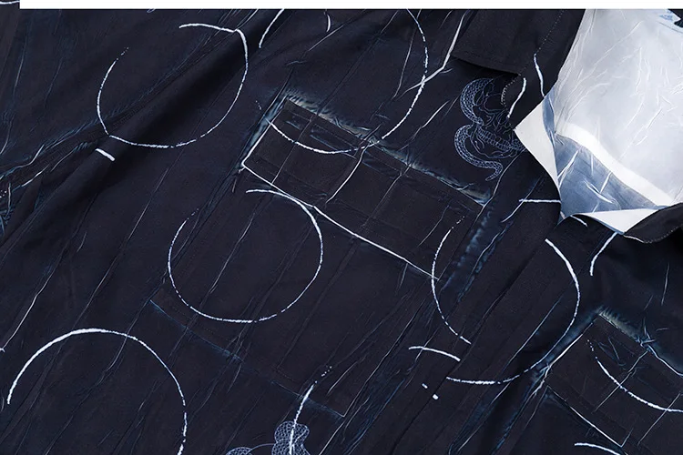 

IEFB 2021 New Men's Shirt Printing Tie Dyeing Lapel Short Sleeve Shirts Summer High Quality Japanese Streetwear Tops 9Y7262