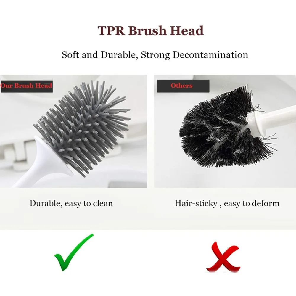 Силиконовая напольная щетка для унитаза из ТПР настенная Щетка Для Чистки ванной