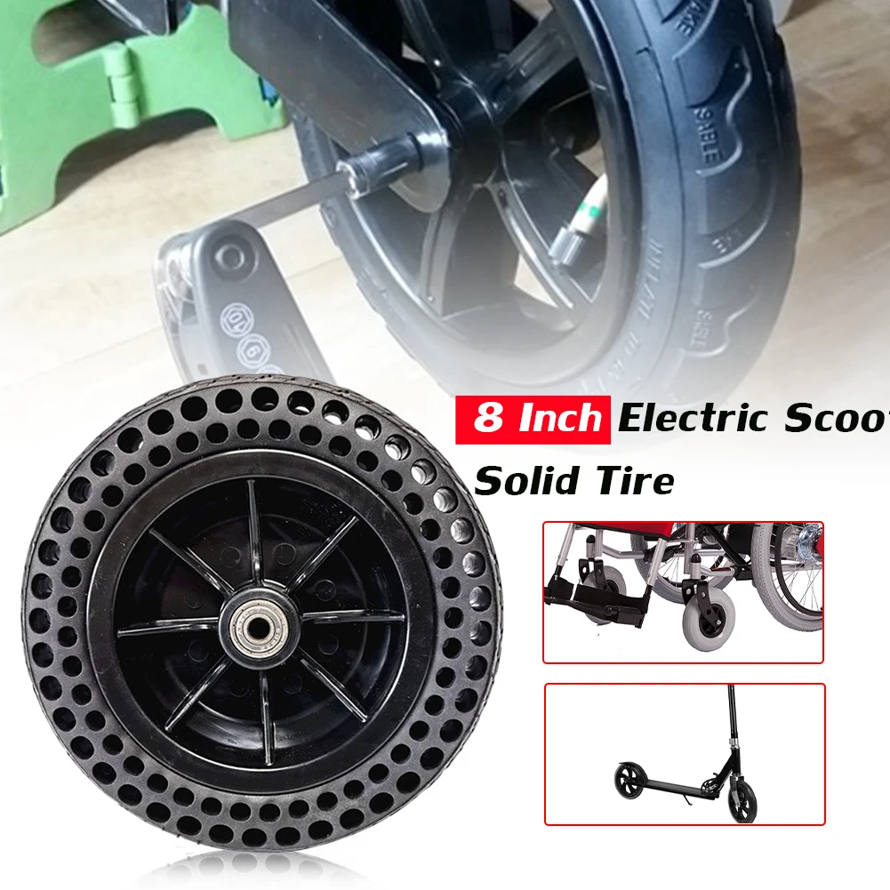 

8-дюймовая шина для электрического скутера 200x45-110(8x1-1/4), пневматическое колесо, твердая шина с Ступицей Колеса, амортизирующие аксессуары для...
