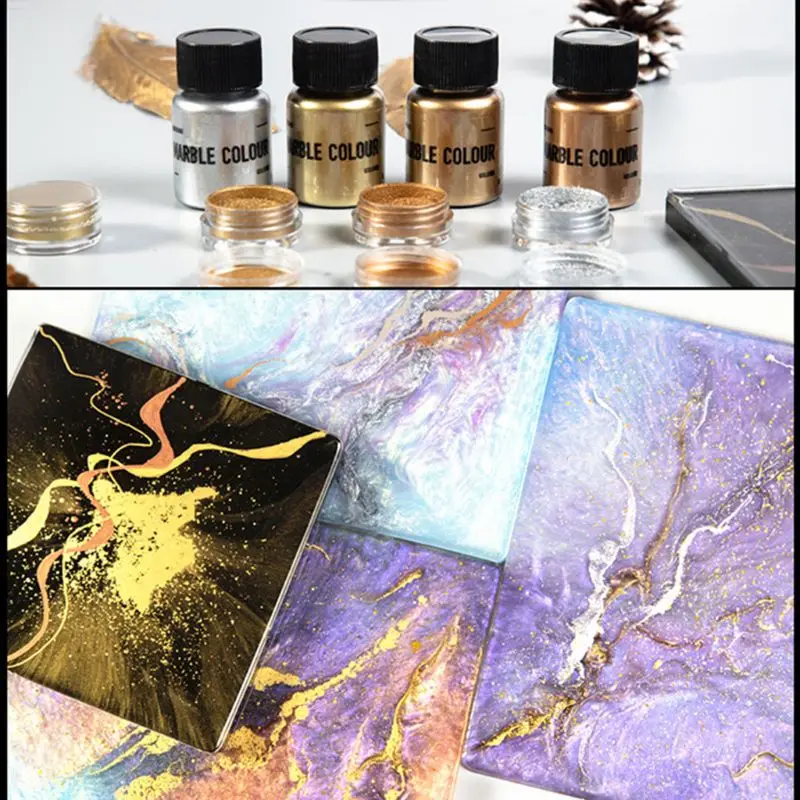 

15g Mirror Metal Texture Pearl Powder Epoxy Resin Colorant Glitter Marble Metallic Pigment Resin Dye Jewelry Making