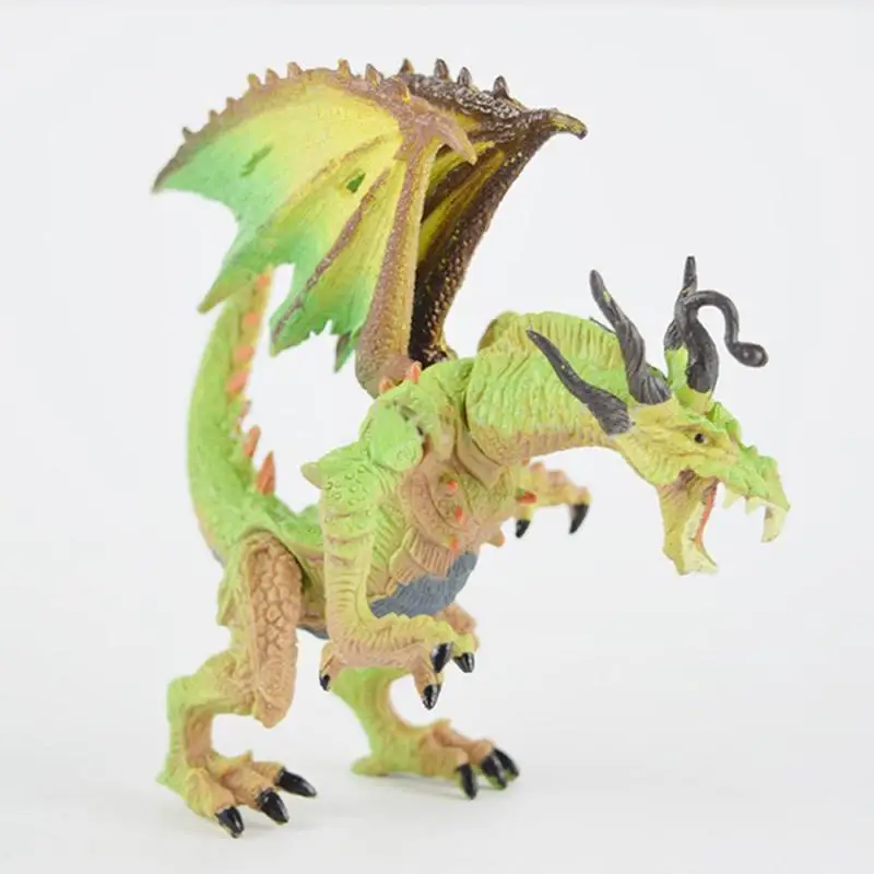 

Children's Action Diecast Colored Plastic Flying Dragon Model Simulation Toys Christmas Best Decoration For Kids Random Color
