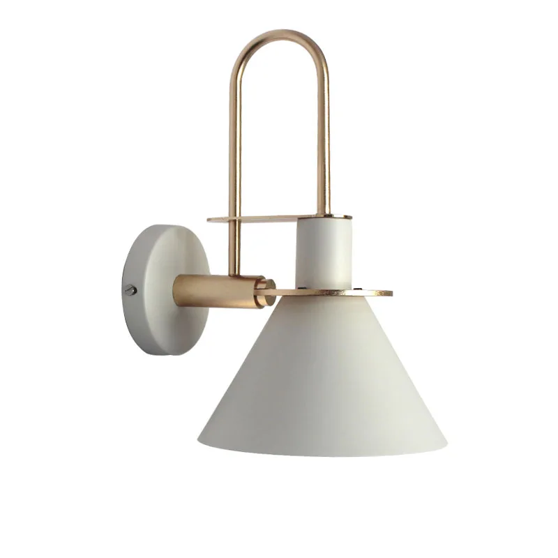 

Creative Loft Bedside Led Wall Lamp Art Horn Design Coffee Shop Bathroom Decoration Wall Sconce Lighting Fixtures WJ10