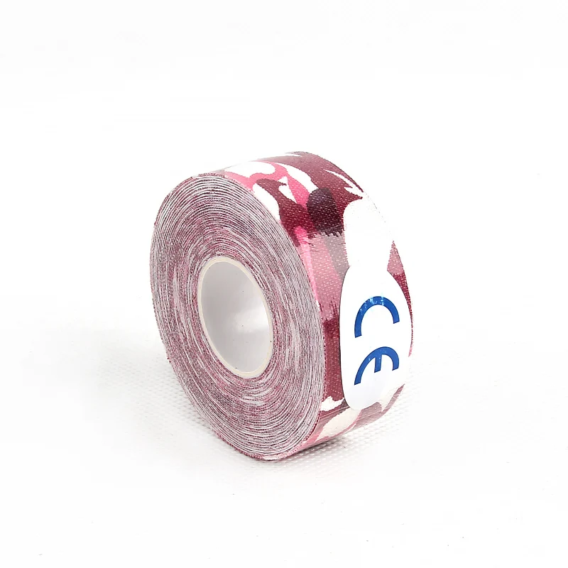 Pink camouflage Кинезиологическая лента эластичный бинт травм деформации Поддержка 2,5 см Водонепроницаемый физио терапевтическая, для мышц баскетбола MTB велосипед защитная лента - Цвет: Pink camouflage