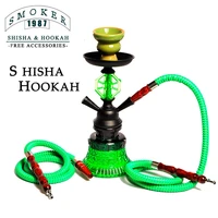 %e2%96%82%ce%be smoker shisha hookah multi colored smoking pipe sets 2pcs hose medium arab glass hookah shisha pipe freeshipping