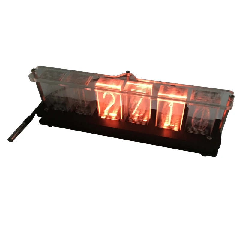 Reloj de tubo brillante LED creativo, piezas sueltas DIY, a todo color-2
