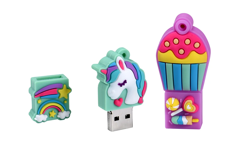 JASTER мультфильм флеш-накопитель в виде единорога 64 ГБ 32 ГБ usb флеш-накопитель Флешка 16 ГБ 4 ГБ карта памяти u диск модный подарок