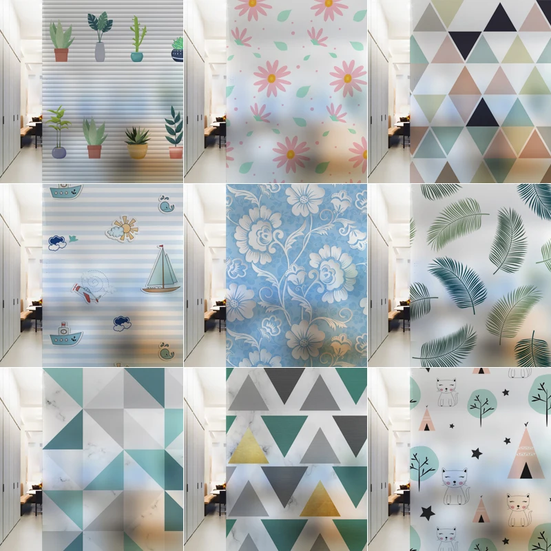 Nuelife дневное стекло для ванной комнаты раздвижная дверь Непрозрачное затенение