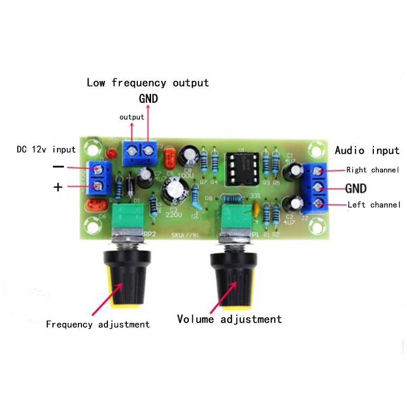 Высокоточная Одиночная плата фильтра нижних частот с сабвуфером