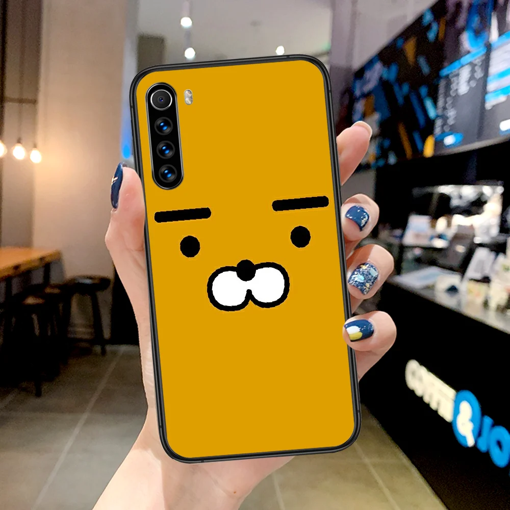 

Cocoa Friend Bear Ryan Cute peach Phone Case For Xiaomi Redmi Note 7 8 8T 9 9S 4X 7 7A 9A K30 Pro Ultra black Etui Soft Prime