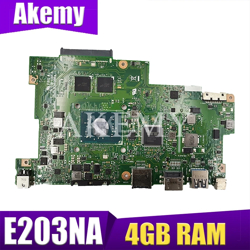 Материнская плата Akemy E203NA для ASUS E203N E203M E203MA материнская Laotop с N3350 4 Гб ОЗУ без