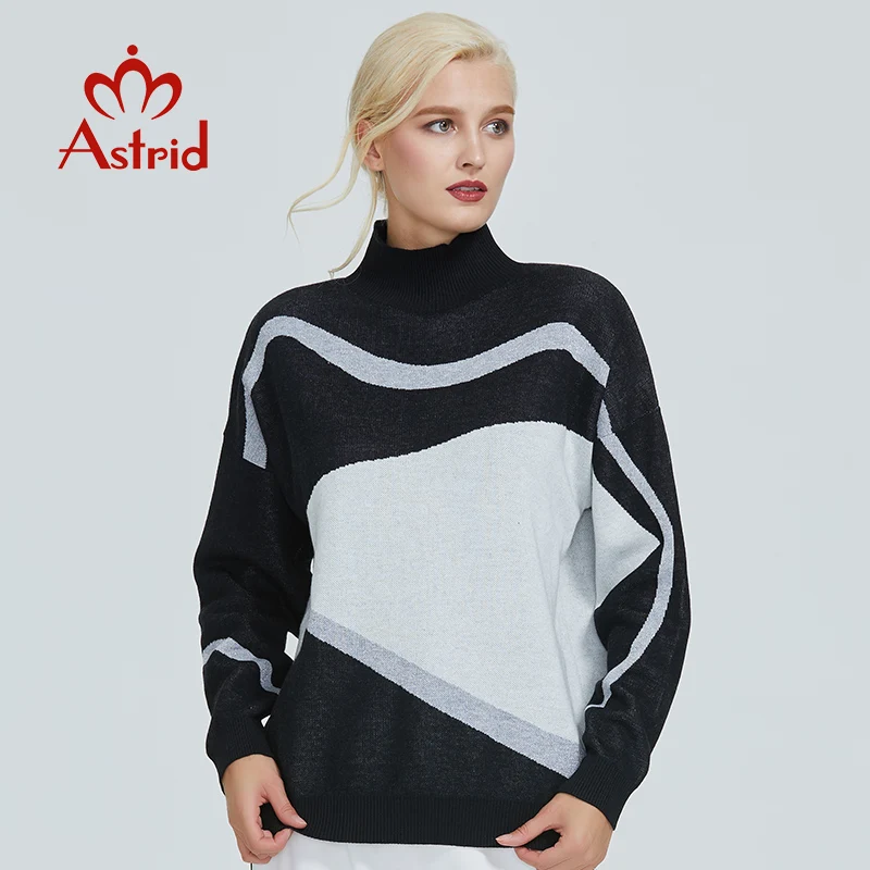 Astrid 2019 Осень новое поступление водолазка свитер женский высокое качество топ