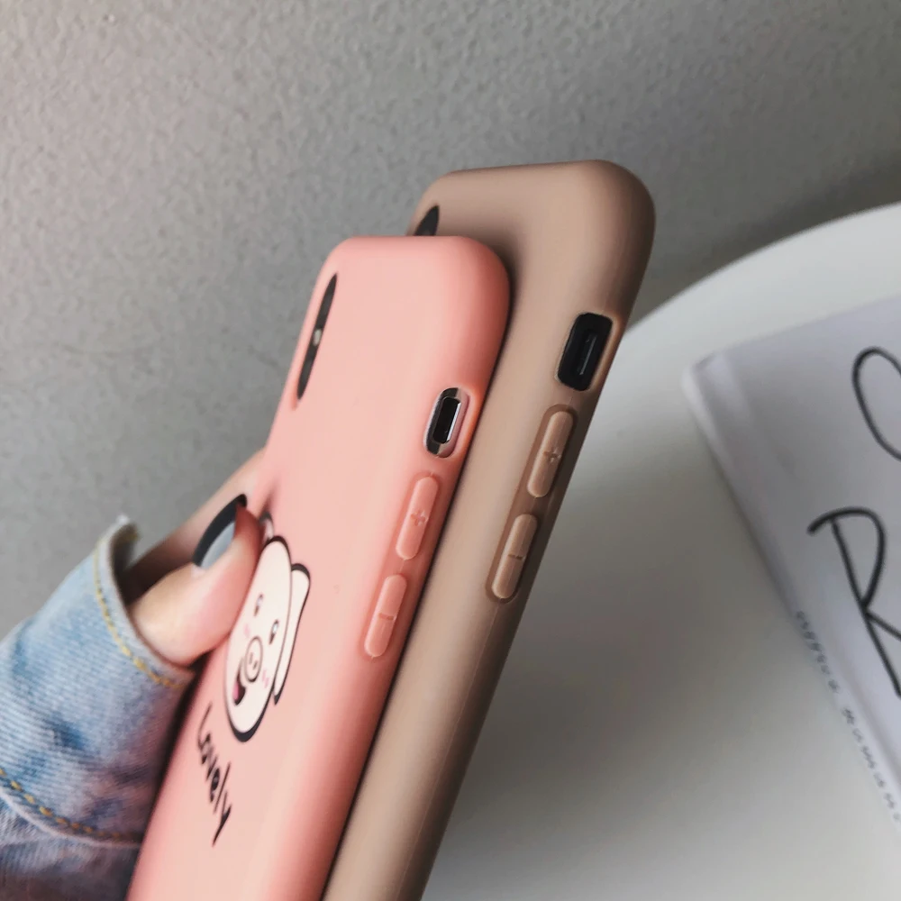 Чехол с рисунком свинки для Apple iPhone Xs Max X XR Роскошный прекрасный Модный мягкий из