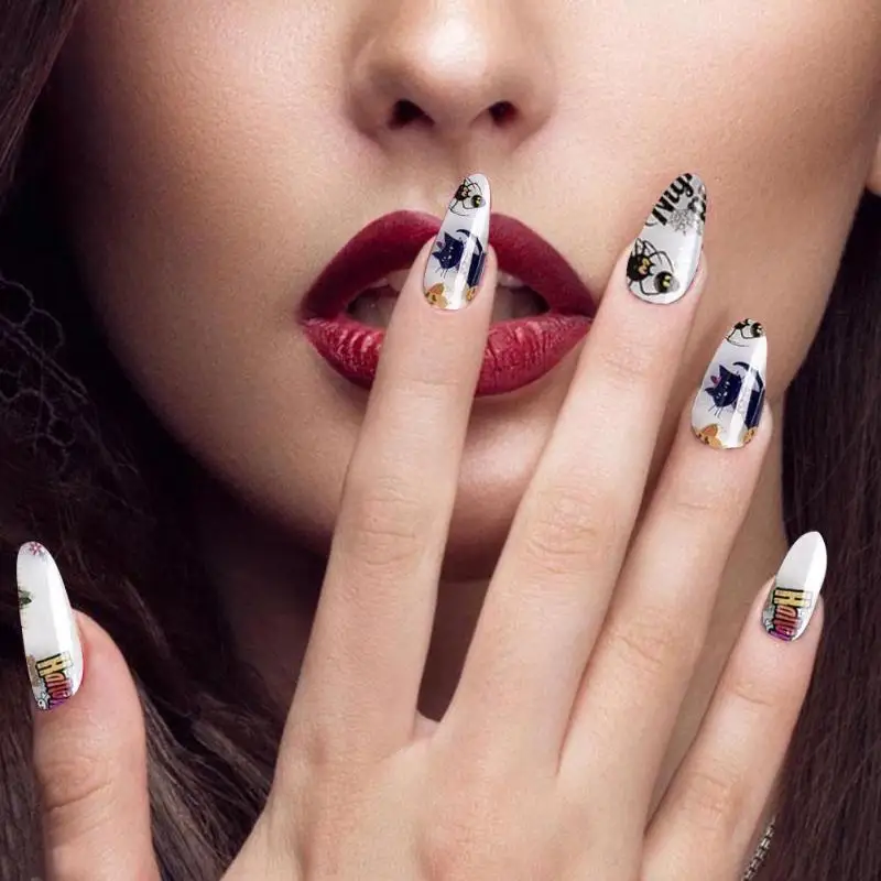 10 решеток/коробка для переноса фольги наклейки ногтей Маникюрные Советы