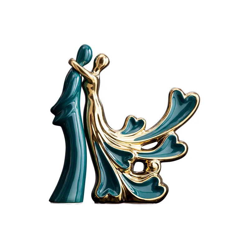 

Nordic Creative Ceramic Love Bird Sculpture Flower Pot Decoration Living Room Porch Wine Cabinet Home Decora Ornaments