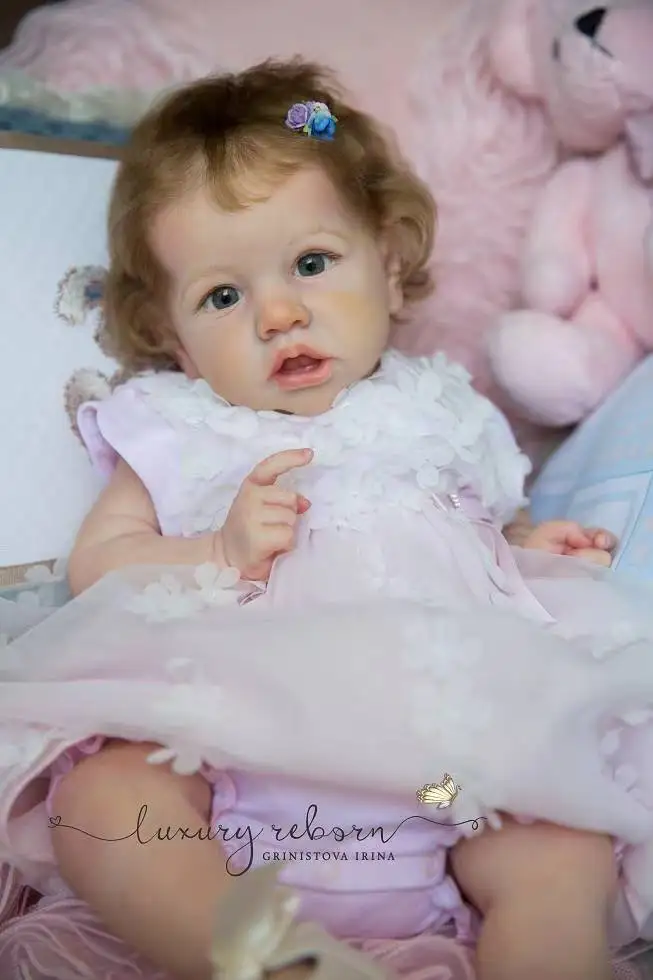 Saskia Kit Reborn Dolls Vinyl Cloth Body Baby Blank Unpainted DIY Parts Toy Lovely Girl Molds LOL 20 Inches 50cm Gift