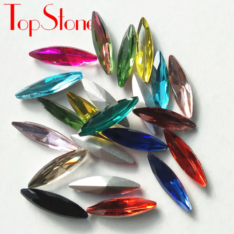 100 шт. 4x15 мм стразы в форме навета с точечной задней частью Крошечные Хрустальные