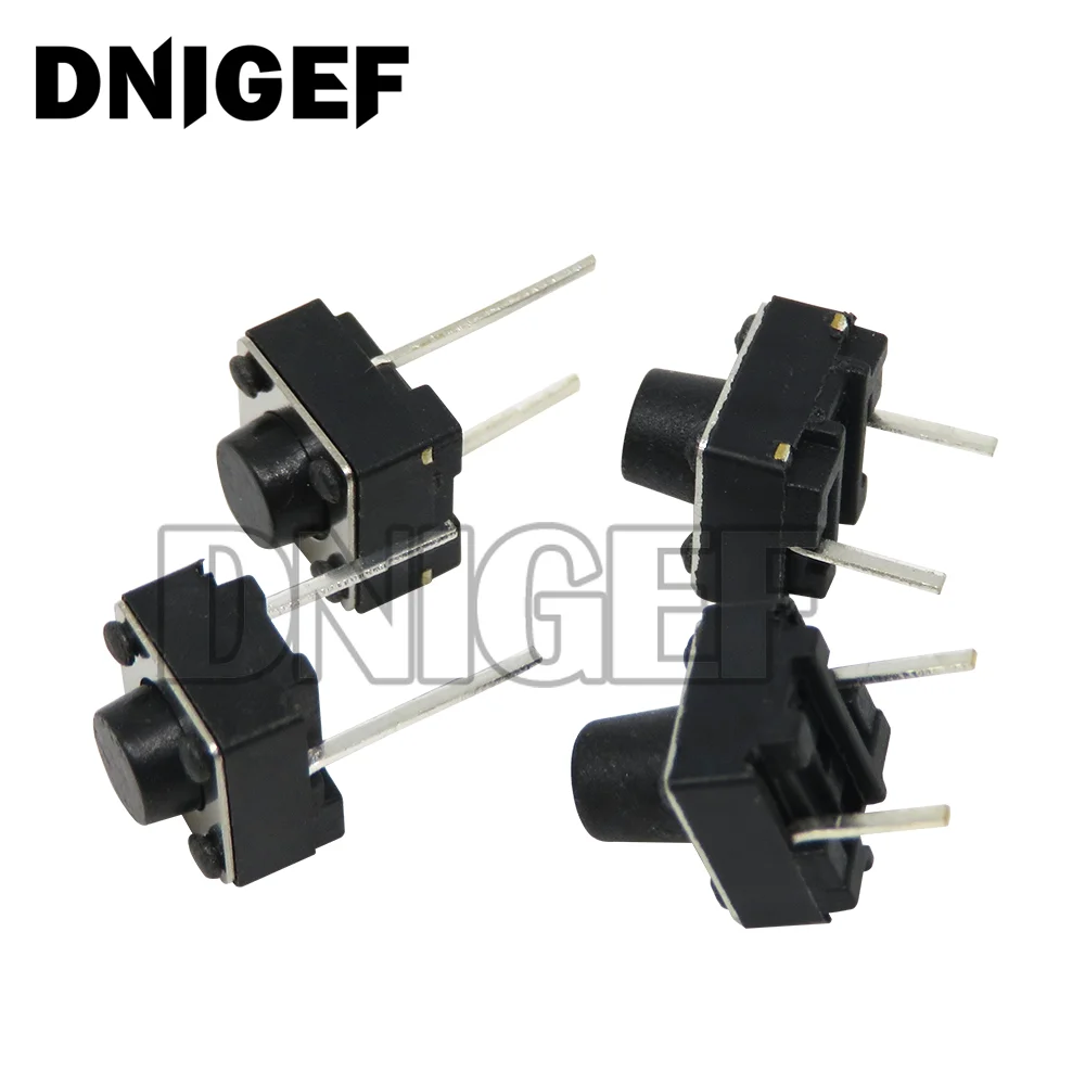 

20Pcs Tactile Switch Momentary Tact 6x6 4.3/5/6/7 mm Middle pin 2pins 6*6*4.3mm 5mm 6mm 7mm