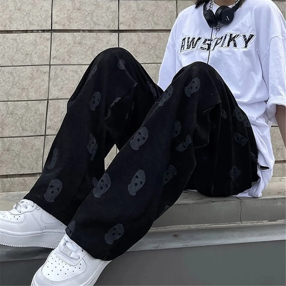 Брюки женские весенне-летние розовые в стиле хип-хоп брюки для бега | Женская