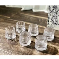 6 pieces blossom french wine glass rotate not fall whiskey glasses top whisky xo chivas rock cup restaurant desserts tumbler
