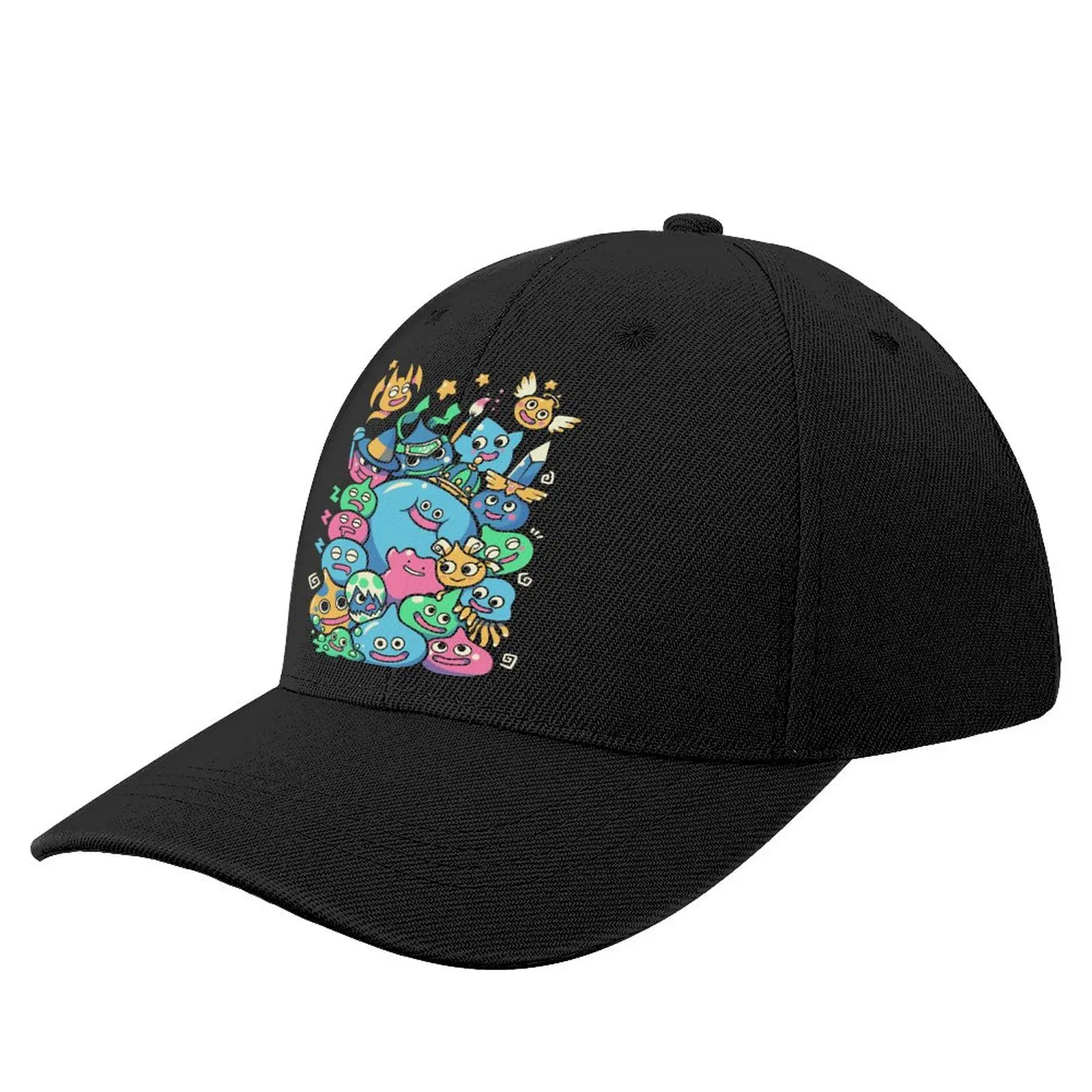

Dragon Quest Mens Baseball Cap Slime Party Children Polyester Print Baseball Hat Vintage Summer Fashionable Cap