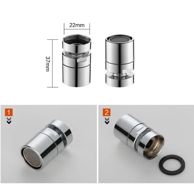 

Brass Water Saving Tap Faucet Aerator Sprayer Attachment with 360-Degree Swivel