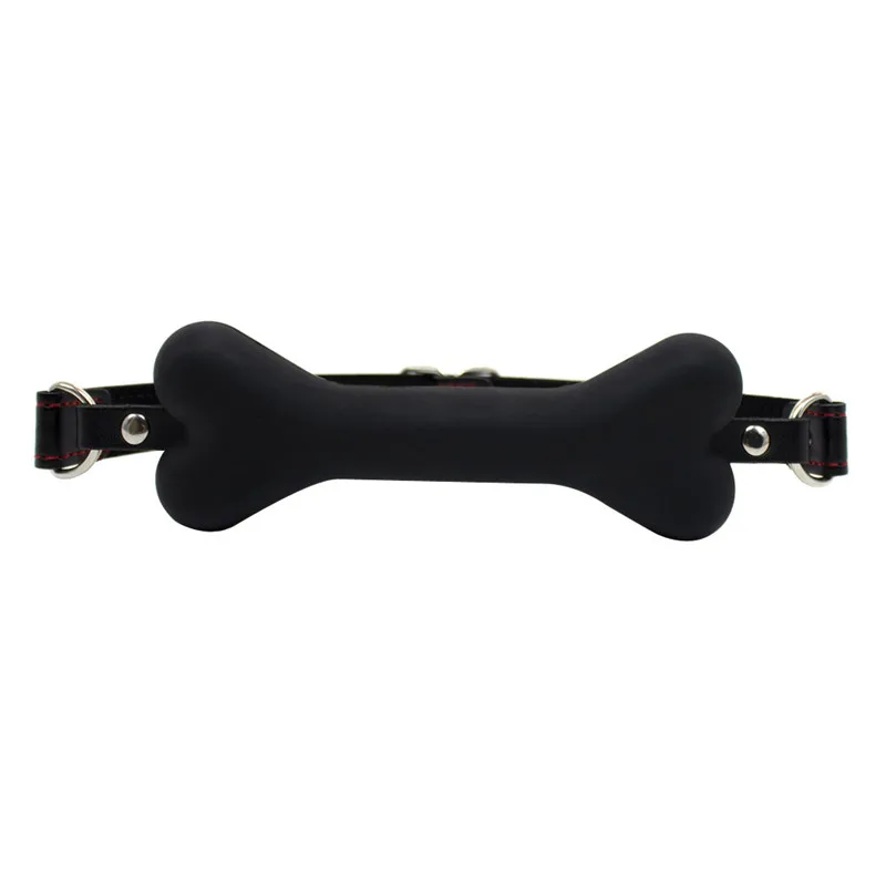 Резинка для рота в виде кости собаки Альтернативная игрушка пар секс силиконовый