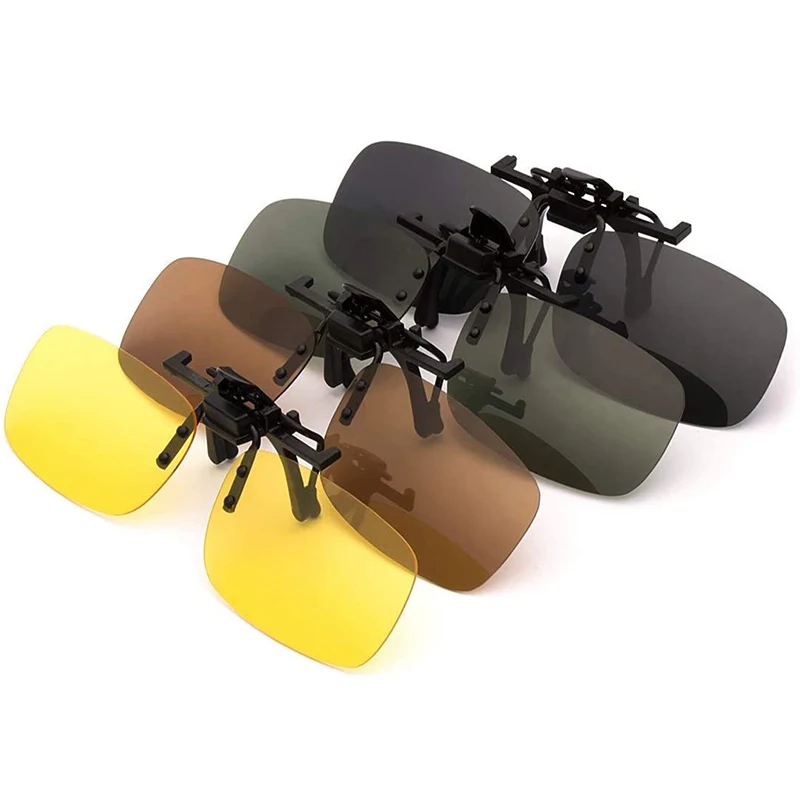 

Car Driver Goggles Anti-UVA UVB Polarized Sun Glasses Driving Night Vision Lens Clip On Sunglasses Interior Accessories