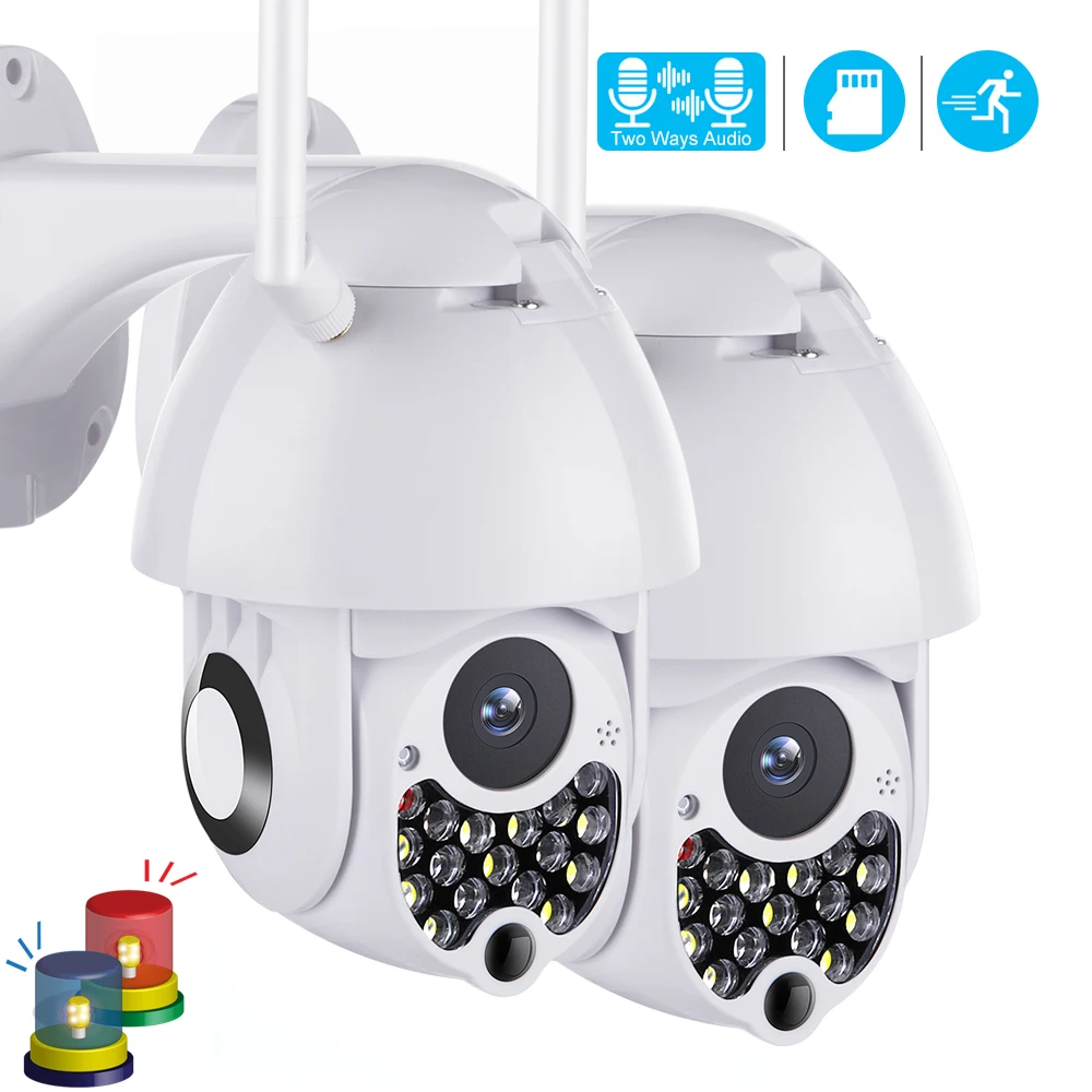 Домашняя охранная Wifi камера 4X цифровой зум скоростная купольная с сиреной