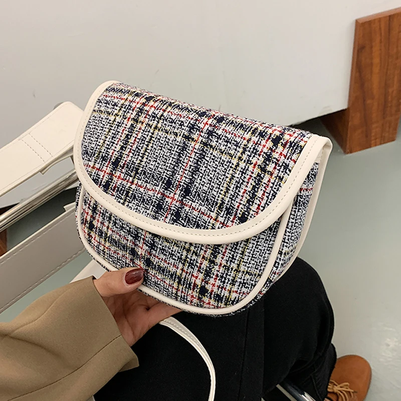Модная контрастная седельная сумка высокого качества маленькие фетровые сумки